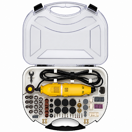 MICRO RETIFICA PROFISSIONAL 210PCS 220V AMARELA (CAIXA C/ 5)