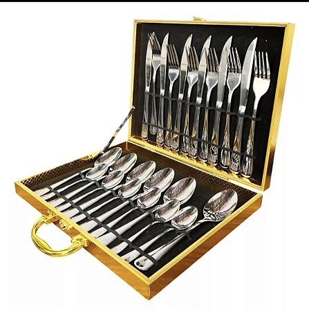 KIT DE FAQUEIRO DE 24 PCS PRATA  CX C/12