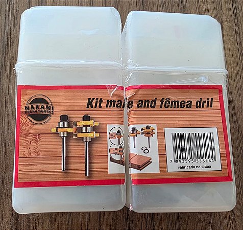 FRESA 2X1 MACHO E FEMEA CX COM 20 PCS