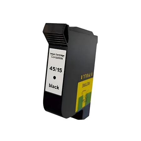 Cartucho de Tinta Preto Compatível com HP 51645 45 51645AL para Deskjet 6122 720C 930C 932C 950C 40ml