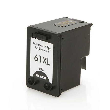 Compatível: Cartucho de Tinta 61xl 61 para Impressora HP 1000 J110 1050 1051 1010 2050 2500 2540 / Black 12ml