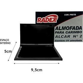 Almofada para Carimbo N.2 Preta - Radex