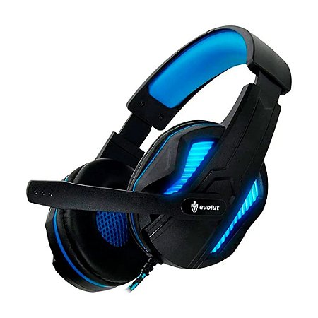 Headset Gamer Led EG305RD Thoth Azul - Evolut