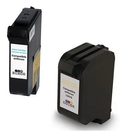 Kit Colorido de Cartucho de Tinta Compatível 6578 78 e 45 51645AL para HP Deskjet 815c 830c 955c 930c