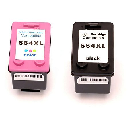 Compatível: Kit Colorido de Cartucho de Tinta 664xl 664 para Impressora HP 1115 2136 2600 2676 2676 2677 2678 5075 5275