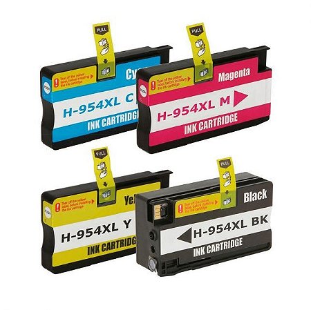 Compatível: Kit Colorido de Cartucho de Tinta 954xl 954 para Impressoras HP 8710 8720 8210 7720
