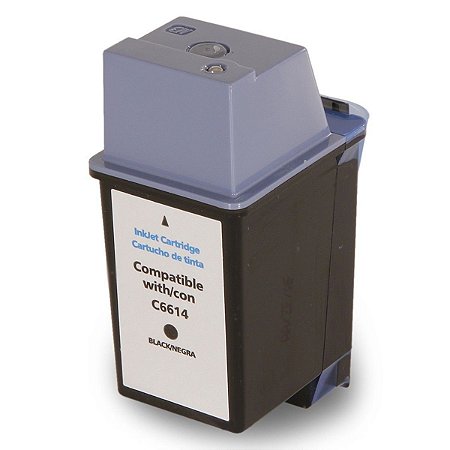 Compatível: Cartucho de Tinta 6614 20 para HP Deskjet 610C Deskjet 612C Deskjet 630C / Black - 38ml