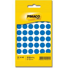 Etiqueta Redonda TP-12 12mm (Azul) 210 Etiquetas - Pimaco