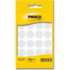 Etiqueta Redonda TP-19 19 mm (Transparente) 100 Etiquetas - Pimaco