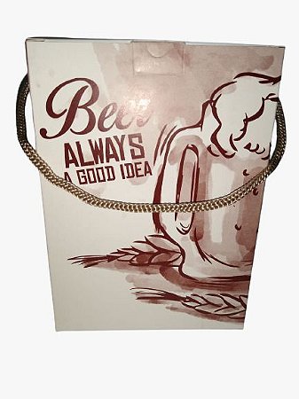 Embalagem Decorada para Caneca de Chopp (Beer Always a Good idea) - Pacote com 5 Unidades