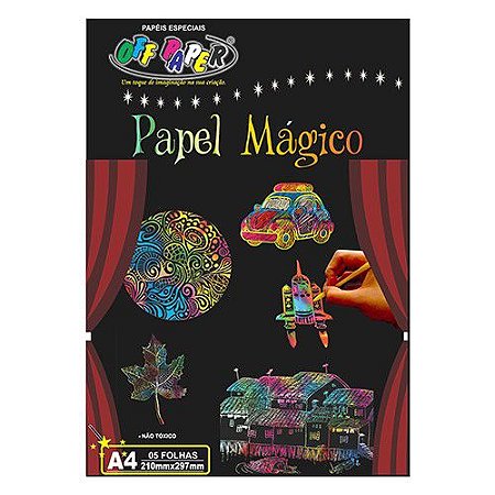 Papel Mágico A4 (Cartela com 5 Folhas) - Off Paper