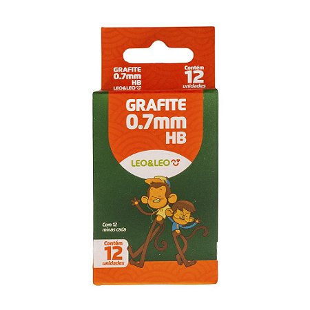 Grafite HB 0.7mm (Caixa com 12 Tubos com 12 minas de grafite em cada) - Leo & Leo