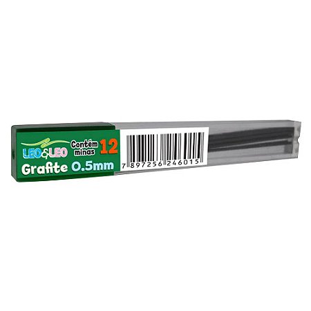 Grafite HB 0.5mm (1 Tubo com 12 minas de grafite) - Leo & Leo