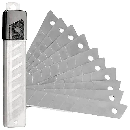 Blister com 10 Lâmina para Estilete 18mm Largo Masterprint MP-452