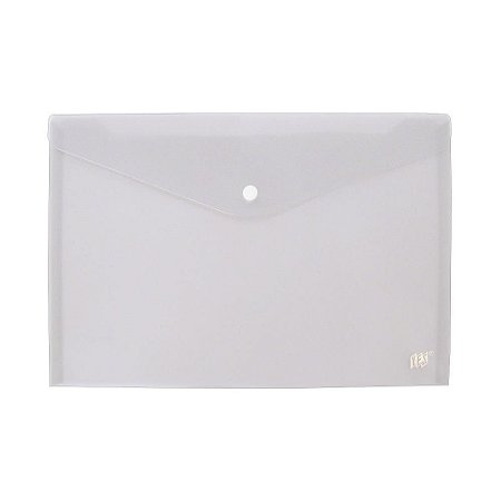 Pasta Plástica Envelope Positive Vibes Cristal - Leoarte