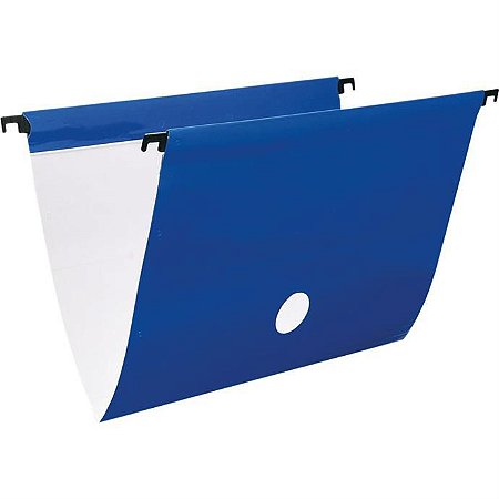 Pasta Suspensa Delloplus Haste Plast Azul (Pacote com 6) - Dello