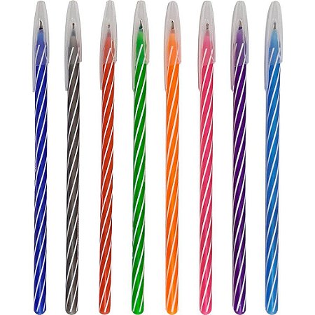 Caneta Esferográfica Cis Spiro Ponta Fina 0.7mm - Unidade