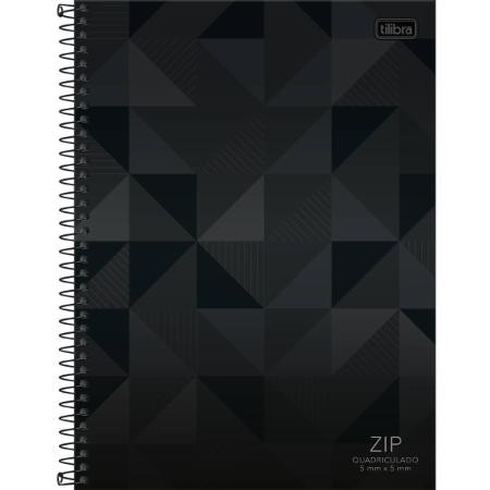Caderno Quadriculado 5x5mm Espiral Capa Dura Universitário Zip 96 Folhas - Tilibra