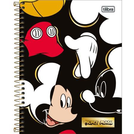 Caderno Espiral Colegial Capa Dura 1 Matéria 80 Folhas - Mickey Mouse Tilibra
