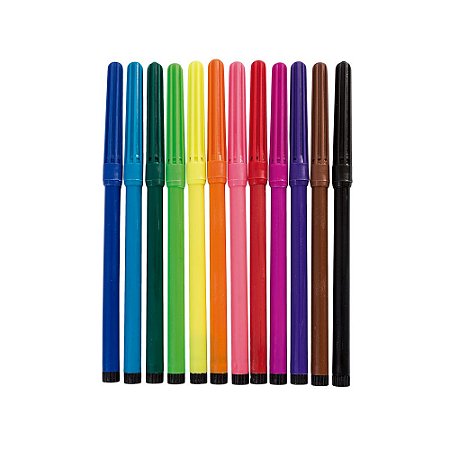 Canetinha Hidrográfica 12 Cores - Leo & Leo