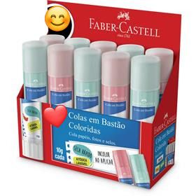 Cola em Bastão Colorida 10g - Faber Castell (Unidade)