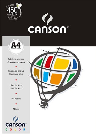 Papel Canson A4 180g com 10 Folhas Branco - Canson
