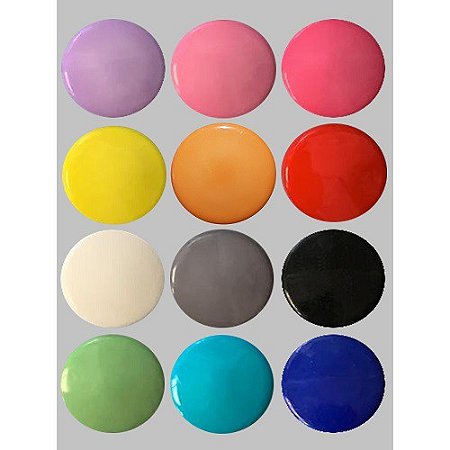 Imã Redondo Cores Sortidas - 12 Unidades