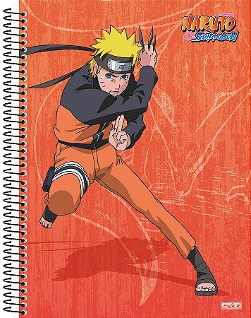 Caderno Espiral Capa Dura Universitário 1 Matéria 80 Folhas - Naruto São Domingos