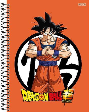 Caderno Espiral Capa Dura Universitário 1 Matéria 80 Folhas - Dragon Ball São Domingos