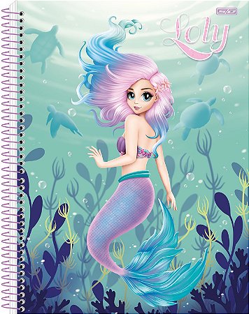 Caderno Espiral Capa Dura Universitário 1 Matéria 80 Folhas - Loly São Domingos