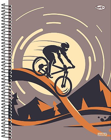 Caderno Espiral Capa Dura Universitário 10 Matérias 160 Folhas - BomD+ Masc São Domingos