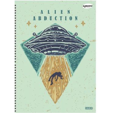 Caderno Espiral Capa Dura Universitário 10 Matérias 200 Folhas - Kbom Light São Domingos