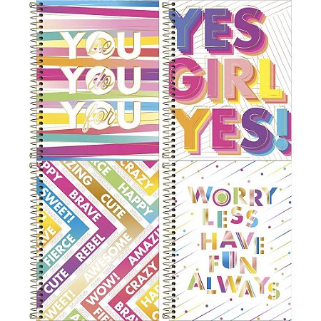 Caderno Pequeno 1/4 Espiral Capa Dura 80 Folhas - Be Nice Tilibra