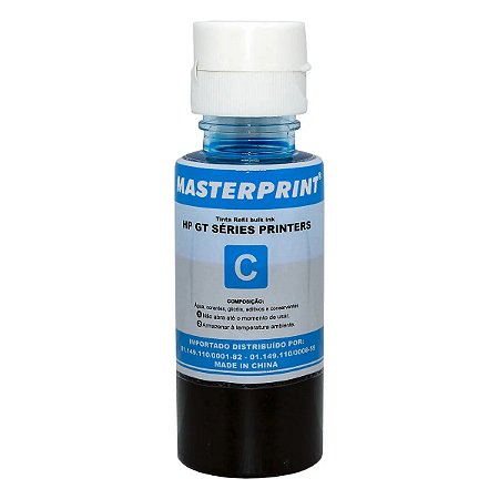 Tinta Ciano Corante Compatível para HP Série GT5822 GT5810 GT5820 GT-5822 70ml