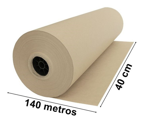 Bobina Papel Kraft 40Cmx140M 80G Natural PBN4014 - Scrity