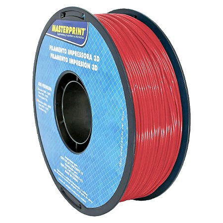 Filamento 3D - ABS Premium Vermelho Rolo 1KG (1.75mm)
