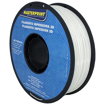 Filamento 3D - ABS Premium Branco Rolo 1KG (1.75mm)