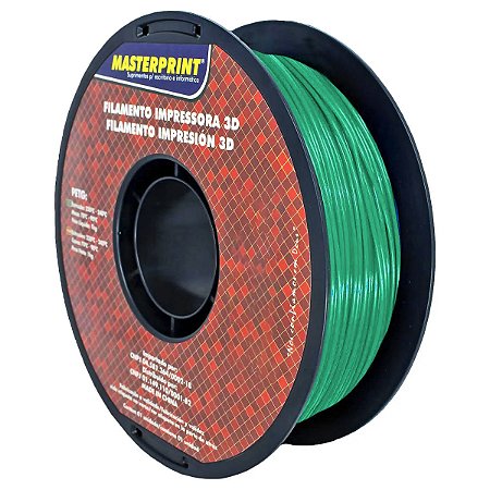 Filamento 3D - PETG Verde - Rolo 1KG (1.75mm)