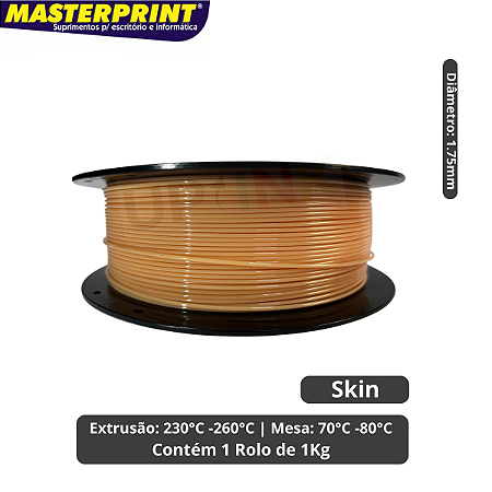 Filamento 3D - PETG Skin - Rolo 1KG (1.75mm)