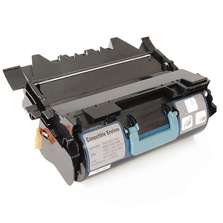 Toner Preto Compatível com Lexmark T640 para T640n T642 T644 T646 T640dtn T642dtn T644dtn X640 X642 X644 X646 32.000