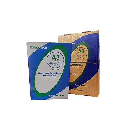 Papel Sulfite A3 Executive Paper 75g 420mmx297mm - Pct 500 Fls