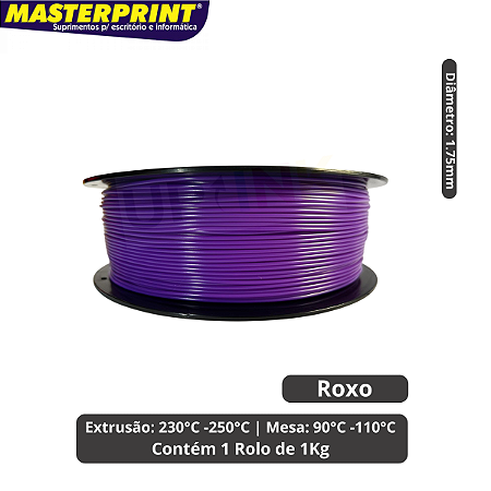 Filamento 3D - ABS Premium Roxo Rolo 1KG (1.75mm)
