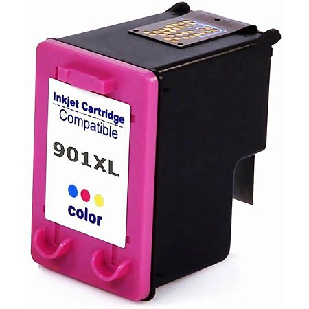Compatível: Cartucho de Tinta 901xl para HP J4540 J4550 J4580 J4680 J4660 J4500 J-4540 J-4550 4580 / Colorido / 14ml
