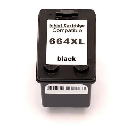 Compatível: Cartucho de Tinta 664xl para HP 1115 2136 2600 2676 2676 2677 2678 5075 5275 - Black 14ml