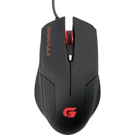 Mouse Gamer Spider Tarantula Om-702 Preto/Vermelho Fortrek