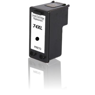 Cartucho de Tinta Compatível 74xl 74 Black para HP D4200 D4268 J6400 J6424 C4280 C4480 C4300 D5345 C4580 C5200 25ml