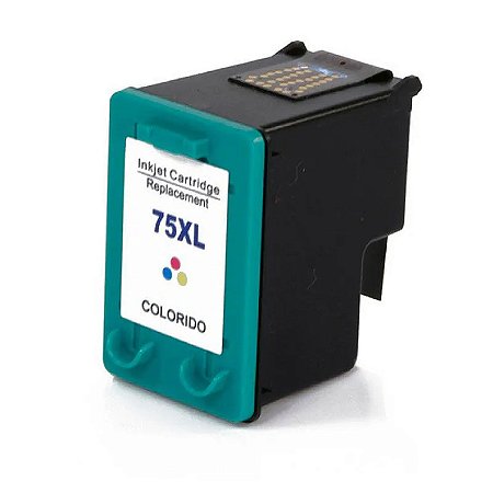 Cartucho de Tinta Compatível 75xl 75 Colorido para HP D4200 D4268 J6400 J6424 C4280 C4480 C4300 D5345 C4580 C5200 18ml