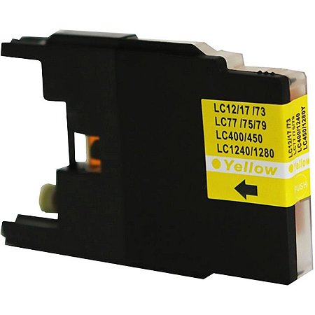 Compatível: Cartucho de Tinta LC75 LC79 para Brother J6910dw J430w J6710dw J925 J280 J430 J6710 J5910 / Yellow / 18ml
