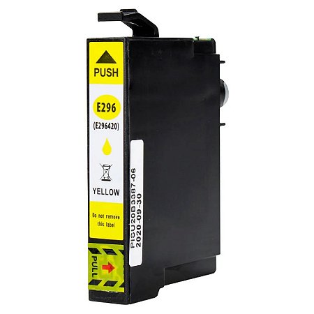 Cartucho de Tinta Yellow Compatível para Epson E296 XP231 XP431 XP241 XP441 XP-231 XP-431 XP-441 13ml