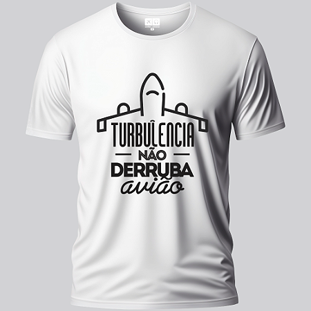 Camiseta Turbulência MASCULINA "Nova" Aviões e Músicas